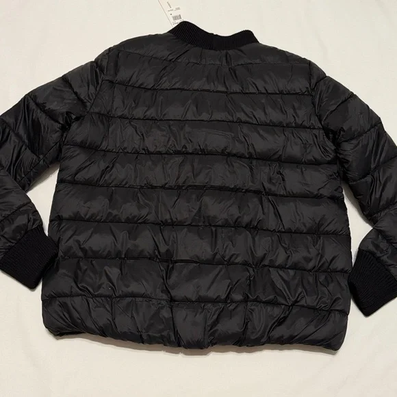 Rebecca Minkoff Black Quilted Puffer Jacket M NWT - Picture 10 of 12